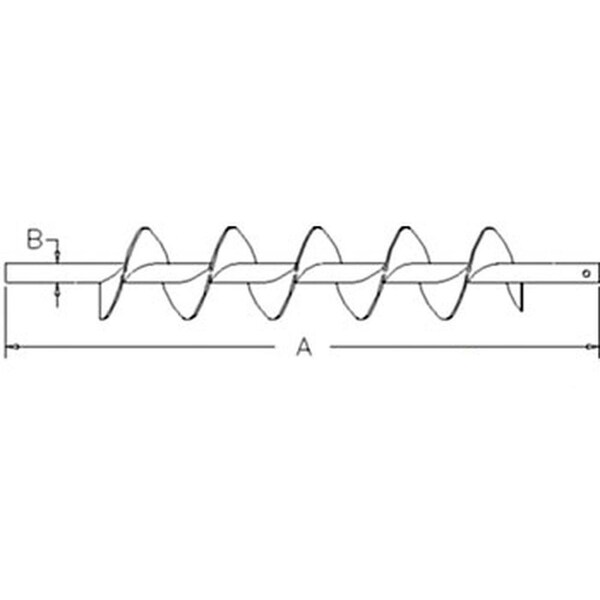 Aftermarket LH Grain Supply Shoe Auger (Green) COH60-0218 - main